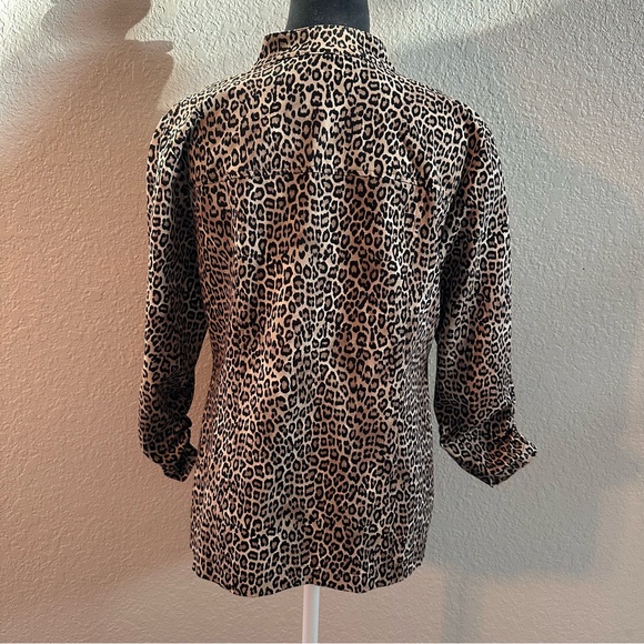 Chico’s Leopard Print Button-Up Jacket – Chico Size 0 - Picture 3 of 8